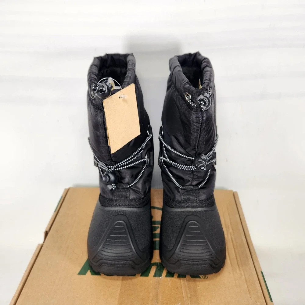 Kamik North Pole Winter Boots Kids Size 12 Black Waterproof Insulated Snow Boots